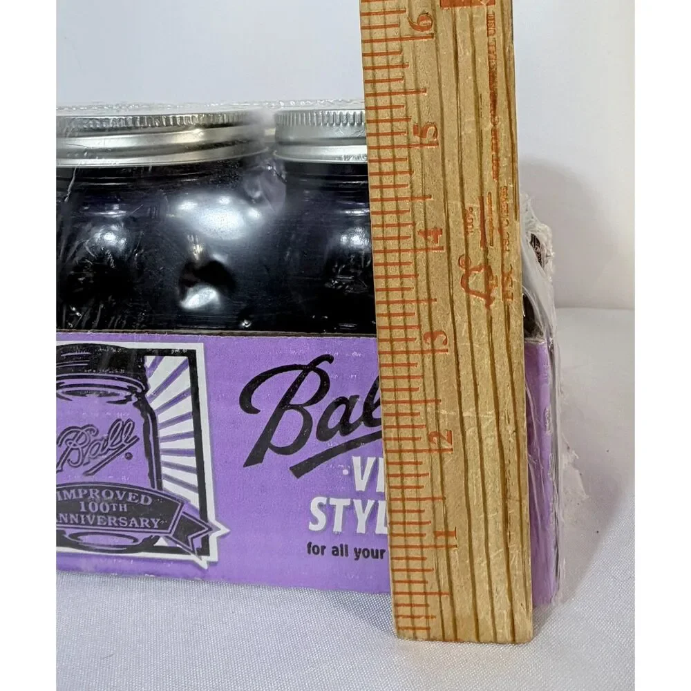 VTG Style Ball Perfect Mason Collector Edition Purple Jar SEALED Set of 6 PINT